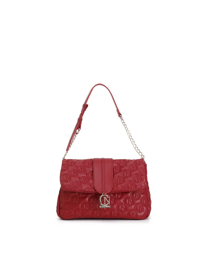 CafèNoir BORSA CON PATTINA CON TRAPUNTATURA CN ALL OVER.ROSSO - Gla...