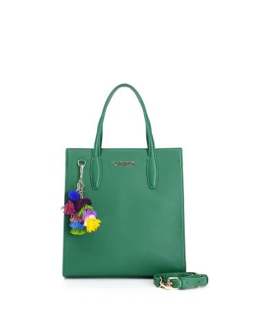 CafèNoir TOTE CON PENDAGLIO COLORATO.VERDE - Glamour Calzature