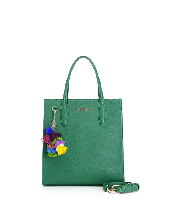 CafèNoir TOTE CON PENDAGLIO COLORATO.VERDE - Glamour Calzature CafèNoir TOTE CON PENDAGLIO COLORATO.VERDE - Glamour Calzature