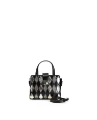 CafèNoir MINIBAG ROMBI PATCHWORK E ACCESSORIO CON STRASS.NERO - Gla... CafèNoir MINIBAG ROMBI PATCHWORK E ACCESSORIO CON STRASS.NERO - Gla...