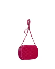 CafèNoir CAMERA BAG IN VELLUTO TRAPUNTATO CON ACCESSORI ESAGONALI.F...