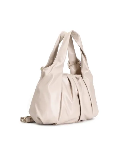 CafèNoir TOTE CON PIEGHE MORBIDE E ACCESSORIO FIBBIA.BEIGE - Glamou... CafèNoir TOTE CON PIEGHE MORBIDE E ACCESSORIO FIBBIA.BEIGE - Glamou...
