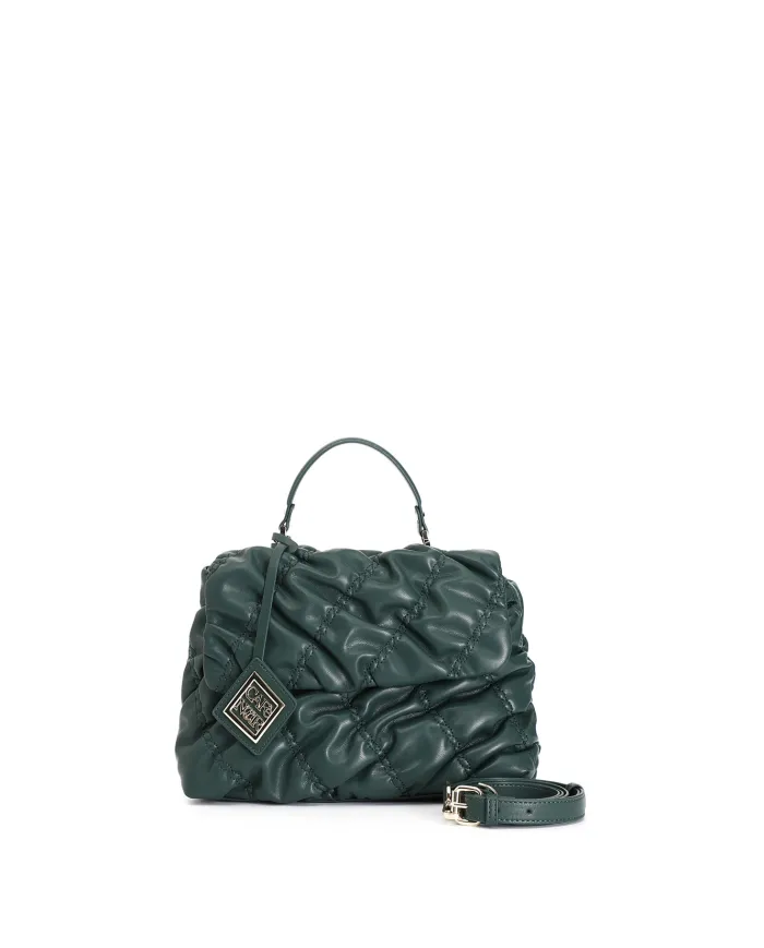 CafèNoir BORSA CON PATTINA CON LAVORAZIONE GOFFRATA.VERDE - Glamour...