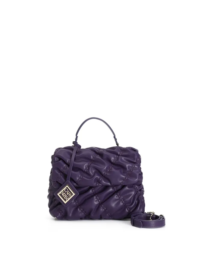 CafèNoir BORSA CON PATTINA CON LAVORAZIONE GOFFRATA.VIOLA - Glamour...