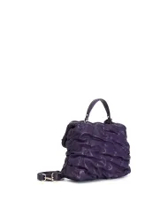 CafèNoir BORSA CON PATTINA CON LAVORAZIONE GOFFRATA.VIOLA - Glamour...