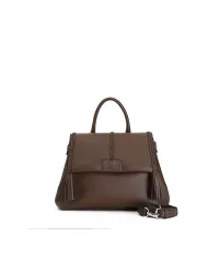 CafèNoir PATTINA CON TRECCE E NAPPE.MARRONE - Glamour Calzature