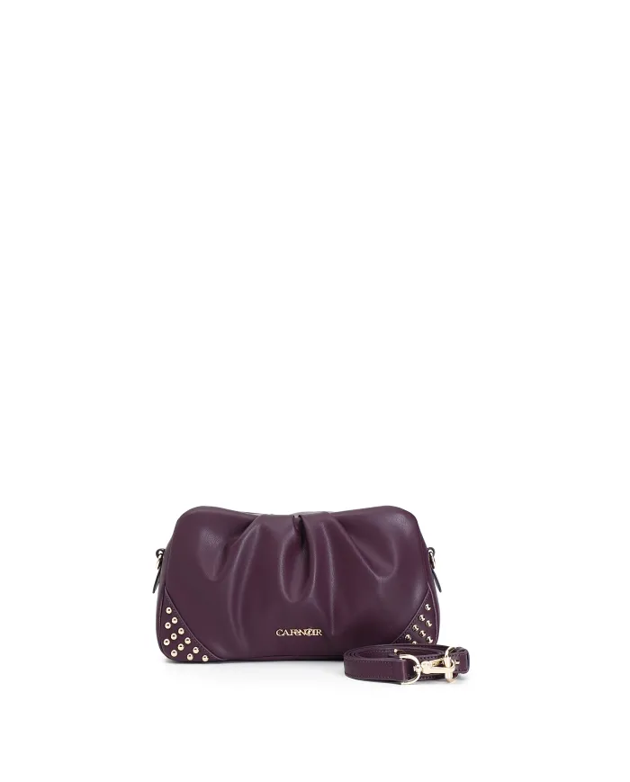 CafèNoir POCHETTE MORBIDA CON BORCHIE.VIOLA - Glamour Calzature