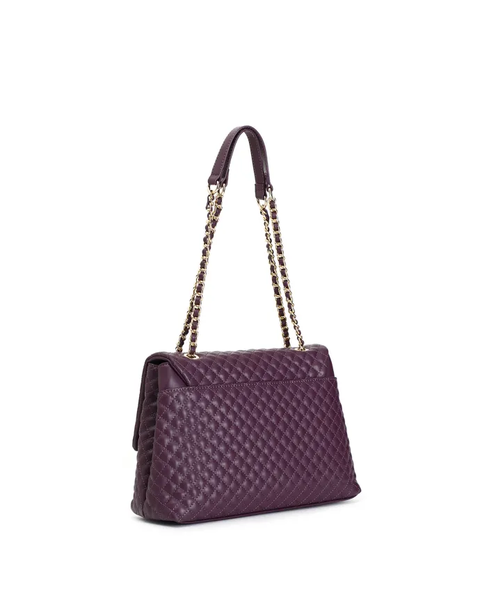 CafèNoir GRANDE PATTINA CON TRAPUNTATURA PICCOLAA ROMBO.VIOLA - Gla...