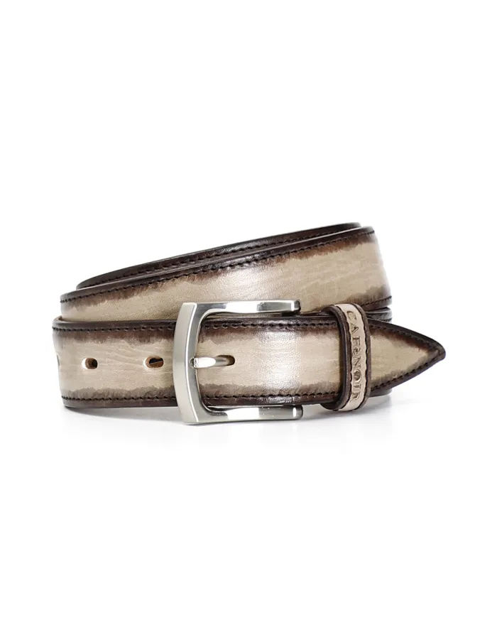 CafèNoir CINTURA IN PELLE CON SFUMATURA.TAUPE - Glamour Calzature