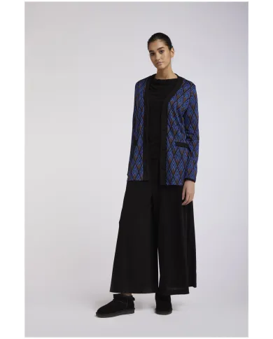 CafèNoir CARDIGAN LUNGO TESSUTO JACQUARD.ROYAL - Glamour Calzature CafèNoir CARDIGAN LUNGO TESSUTO JACQUARD.ROYAL - Glamour Calzature