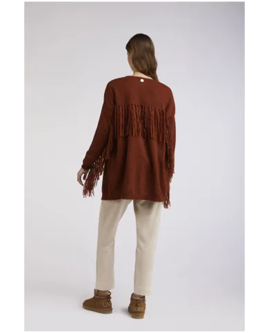 CafèNoir Cardigan con frange T.Moro - Glamour Calzature