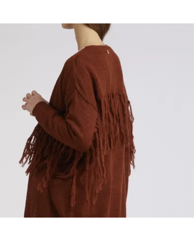 CafèNoir Cardigan con frange T.Moro - Glamour Calzature
