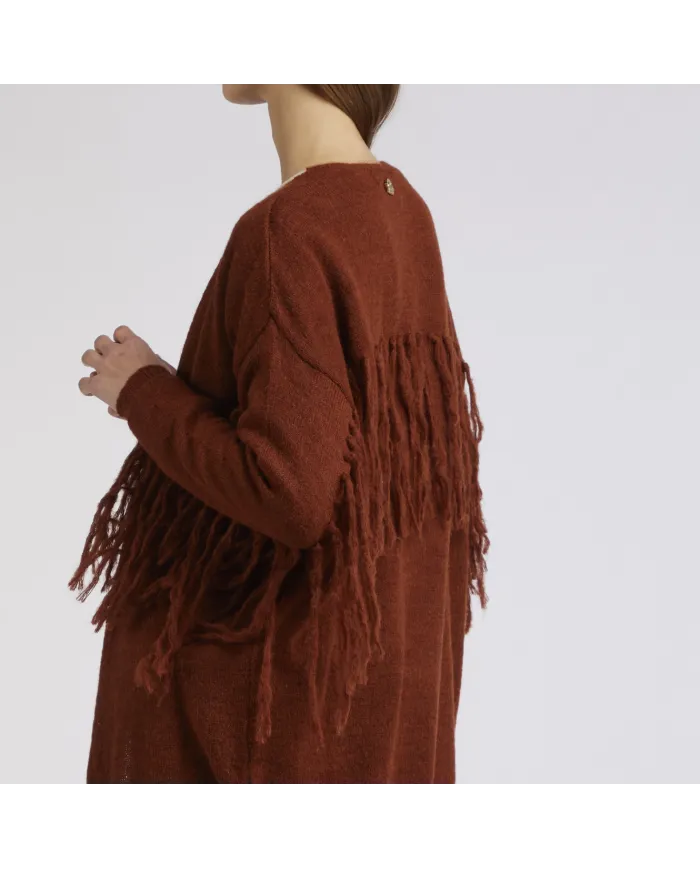 CafèNoir Cardigan con frange T.Moro - Glamour Calzature