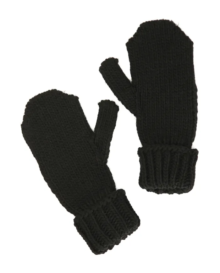 CafèNoir GUANTI TIPO MUFFOLE.NERO - Glamour Calzature