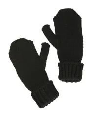 CafèNoir GUANTI TIPO MUFFOLE.NERO - Glamour Calzature