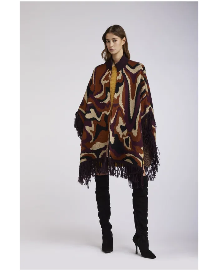 CafèNoir MANTELLA CON FRANGE.WAVES - Glamour Calzature