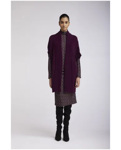 CafèNoir MAGLIA MISTOALPACA CON FRANGE DAVANTI.VINACCIA - Glamour C... CafèNoir MAGLIA MISTOALPACA CON FRANGE DAVANTI.VINACCIA - Glamour C...