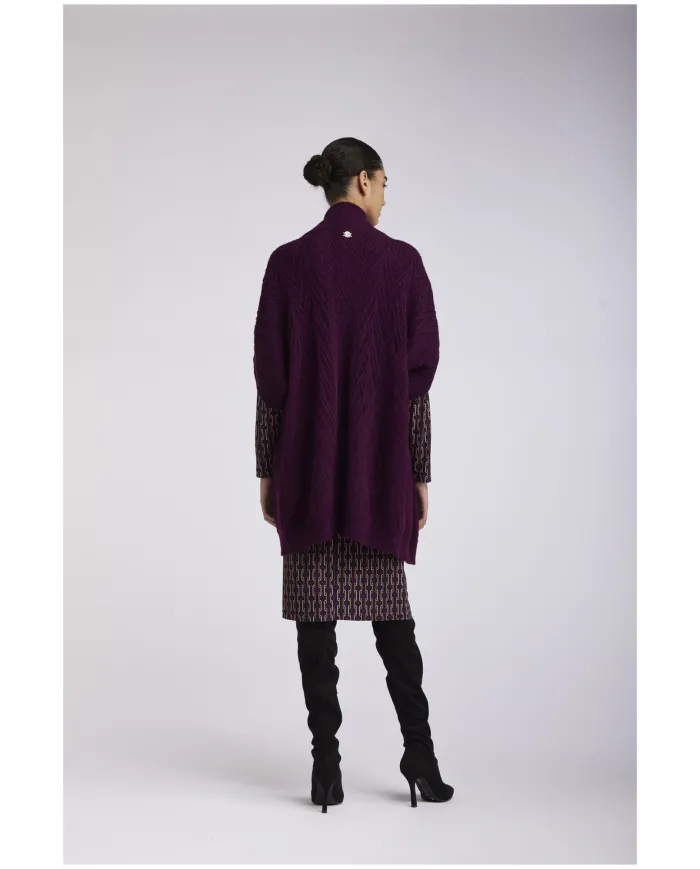 CafèNoir MAGLIA MISTOALPACA CON FRANGE DAVANTI.VINACCIA - Glamour C... CafèNoir MAGLIA MISTOALPACA CON FRANGE DAVANTI.VINACCIA - Glamour C...