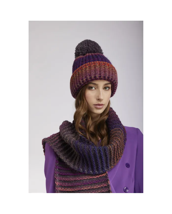 CafèNoir BERRETTO MULTICOLOR CON PON PON.MULTICOLOR - Glamour Calza...