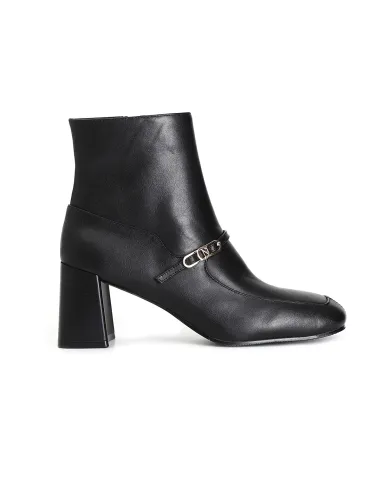 CafèNoir TRONCHETTO IN NAPPA CON FIBBIA.NERO - Glamour Calzature