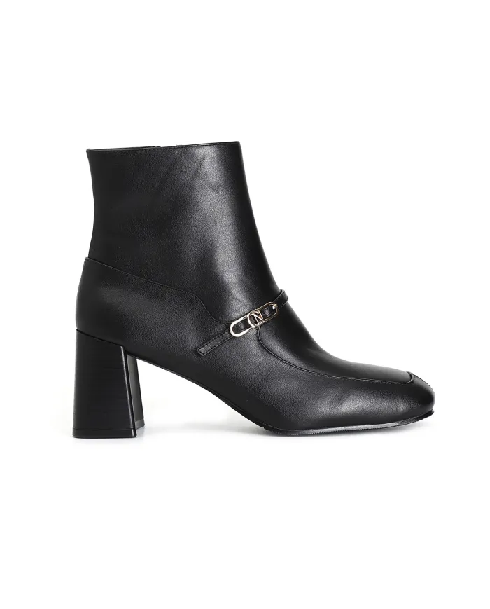 CafèNoir TRONCHETTO IN NAPPA CON FIBBIA.NERO - Glamour Calzature