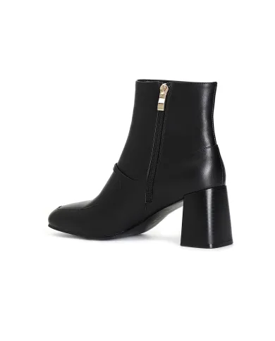 CafèNoir TRONCHETTO IN NAPPA CON FIBBIA.NERO - Glamour Calzature