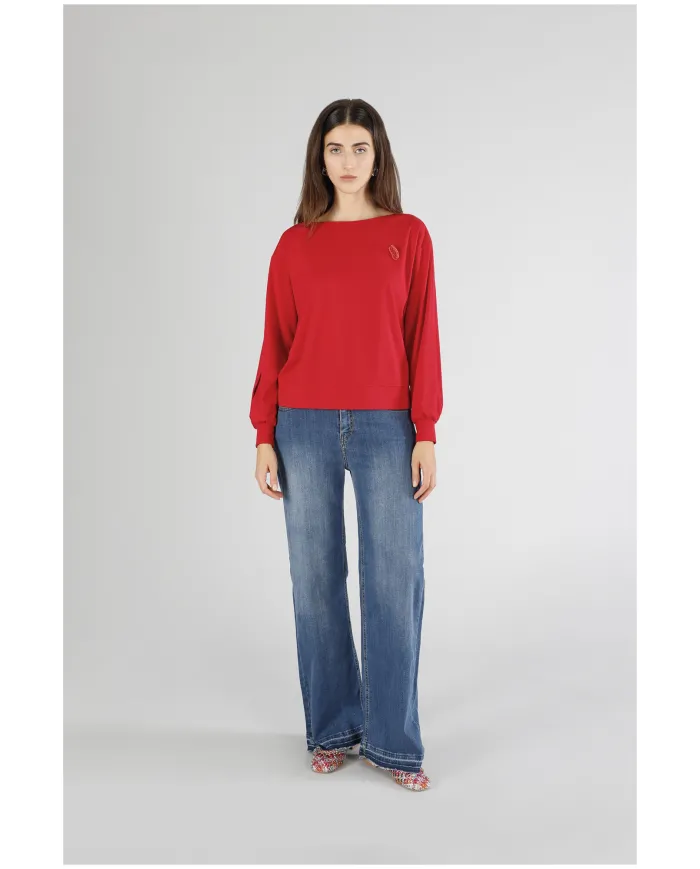 CafèNoir Felpa Rosso - Glamour Calzature