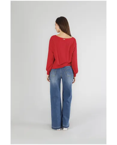 CafèNoir Felpa Rosso - Glamour Calzature