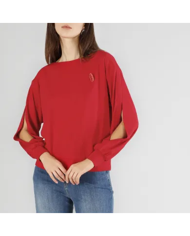 CafèNoir Felpa Rosso - Glamour Calzature