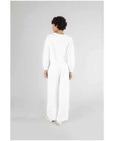 CafèNoir Felpa Bianco - Glamour Calzature