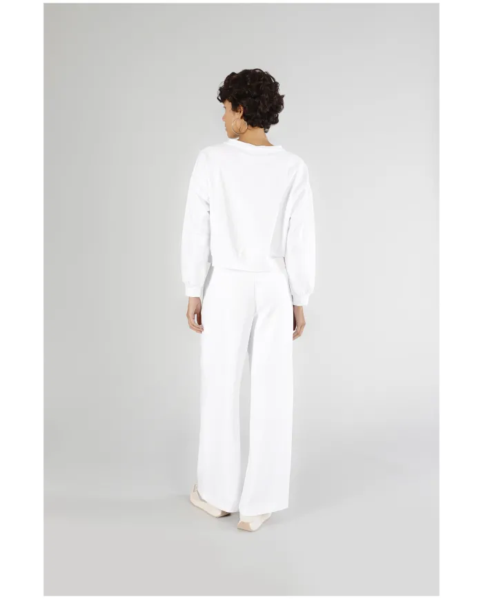 CafèNoir Felpa Bianco - Glamour Calzature