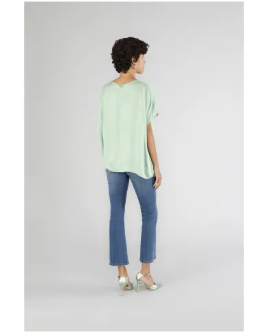 CafèNoir Blusa Verde - Glamour Calzature CafèNoir Blusa Verde - Glamour Calzature