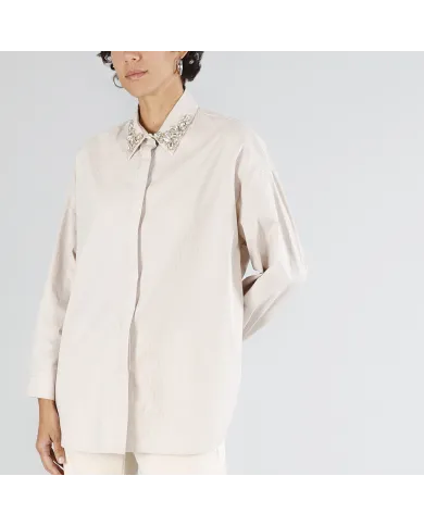 CafèNoir Camicia Beige - Glamour Calzature CafèNoir Camicia Beige - Glamour Calzature