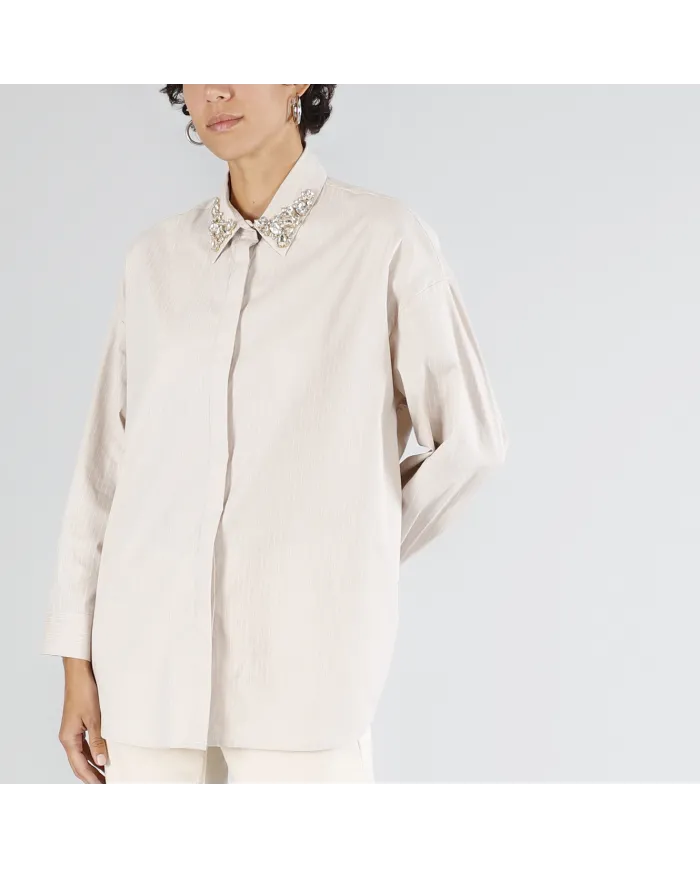 CafèNoir Camicia Beige - Glamour Calzature CafèNoir Camicia Beige - Glamour Calzature