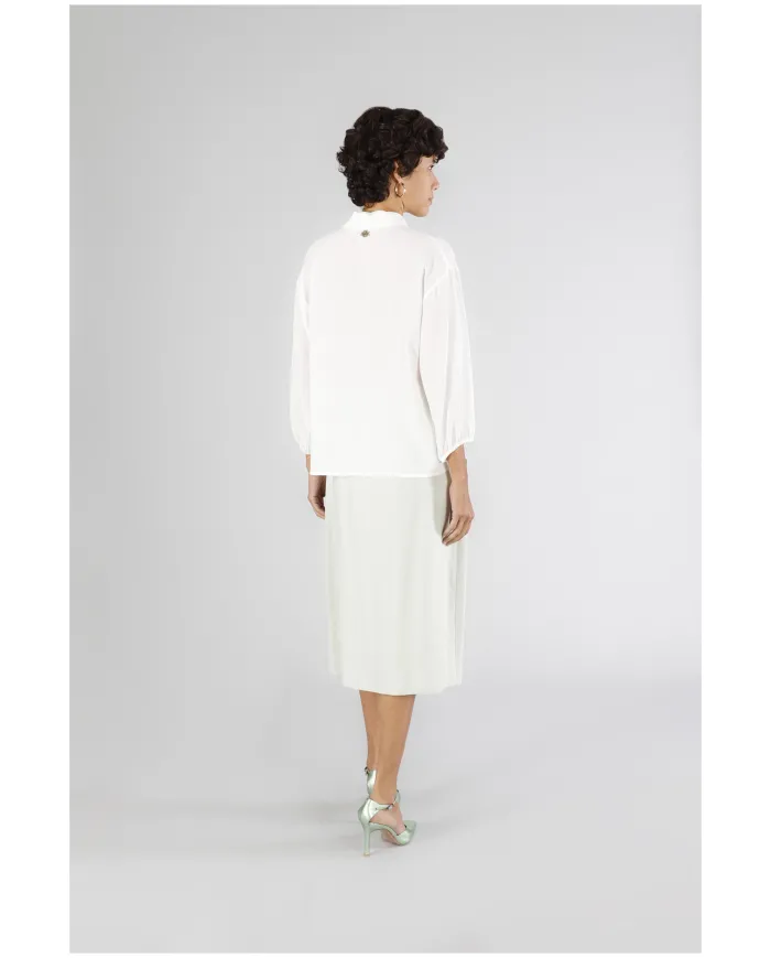 CafèNoir Blusa Bianco - Glamour Calzature