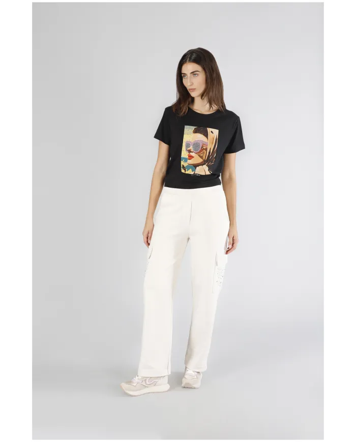 CafèNoir Pantalone Beige - Glamour Calzature CafèNoir Pantalone Beige - Glamour Calzature