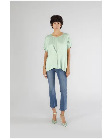 CafèNoir Blusa Verde - Glamour Calzature CafèNoir Blusa Verde - Glamour Calzature