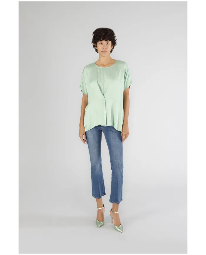 CafèNoir Blusa Verde - Glamour Calzature CafèNoir Blusa Verde - Glamour Calzature