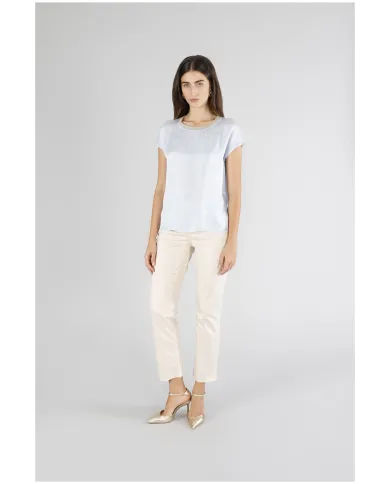 CafèNoir Blusa Azzurro - Glamour Calzature CafèNoir Blusa Azzurro - Glamour Calzature