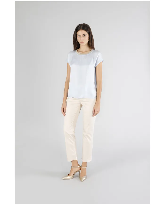 CafèNoir Blusa Azzurro - Glamour Calzature CafèNoir Blusa Azzurro - Glamour Calzature