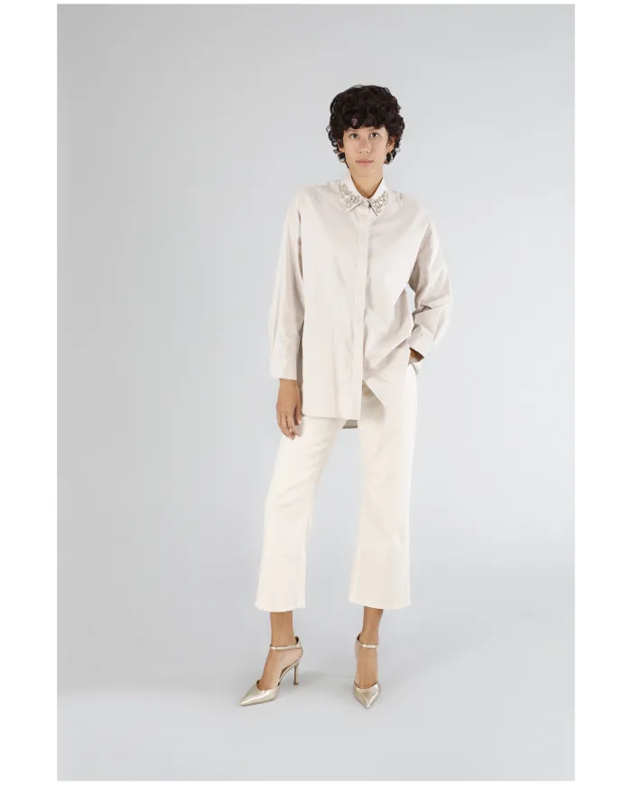 CafèNoir Camicia Beige - Glamour Calzature CafèNoir Camicia Beige - Glamour Calzature