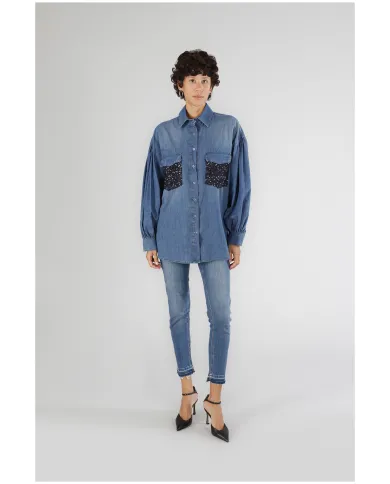 CafèNoir Camicia Blu - Glamour Calzature CafèNoir Camicia Blu - Glamour Calzature