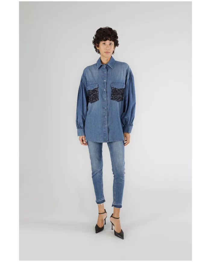 CafèNoir Camicia Blu - Glamour Calzature CafèNoir Camicia Blu - Glamour Calzature