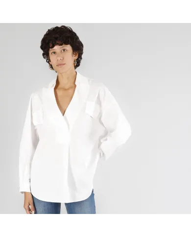 CafèNoir Camicia Bianco - Glamour Calzature CafèNoir Camicia Bianco - Glamour Calzature