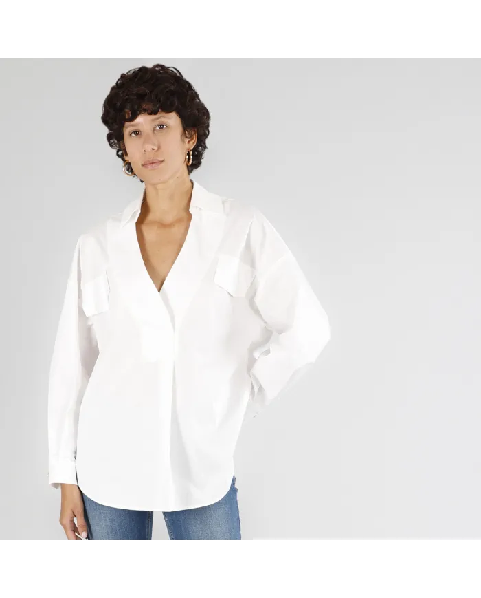 CafèNoir Camicia Bianco - Glamour Calzature CafèNoir Camicia Bianco - Glamour Calzature