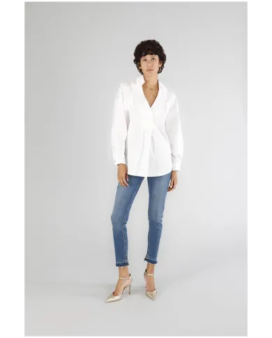 CafèNoir Camicia Bianco - Glamour Calzature CafèNoir Camicia Bianco - Glamour Calzature
