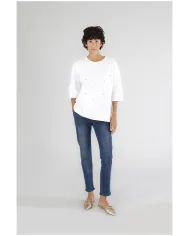 CafèNoir Felpa Bianco - Glamour Calzature