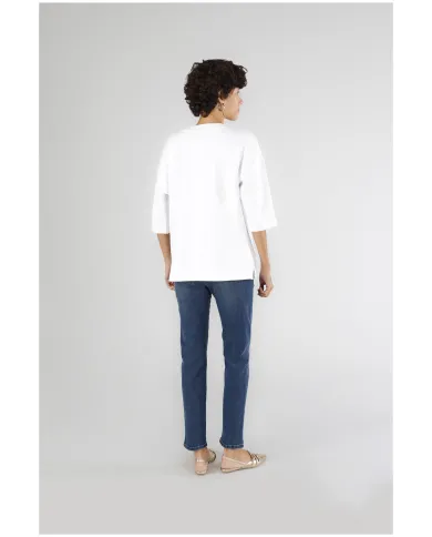 CafèNoir Felpa Bianco - Glamour Calzature