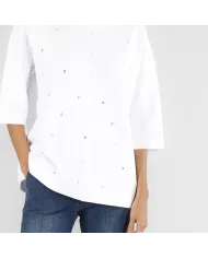 CafèNoir Felpa Bianco - Glamour Calzature