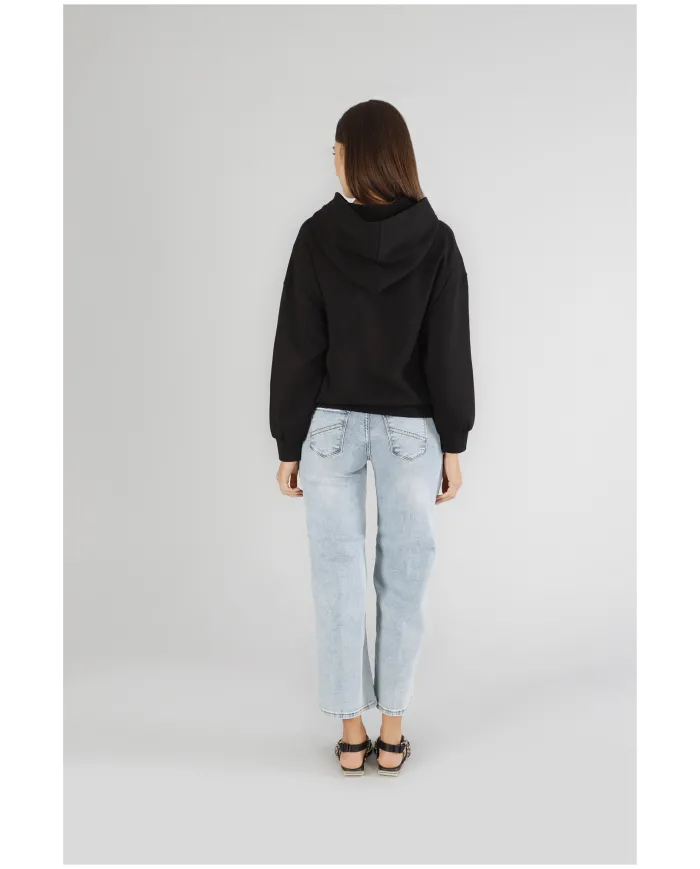 CafèNoir Felpa Nero - Glamour Calzature